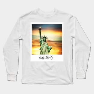 Polaroid: Lady Liberty Long Sleeve T-Shirt